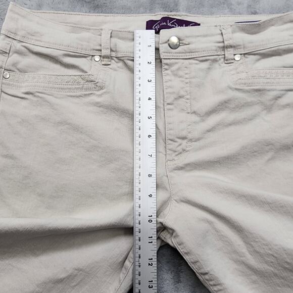 Gloria Vanderbilt Jeans Womens 14 Beige Marnie Skimmer Stretch Denim Casual - Picture 11 of 14